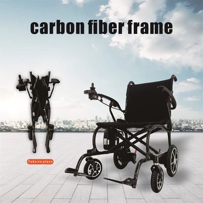 910mm*610mm*875mm Μίνι Full Carbon Fiber Ηλεκτρική Καρέκλα 11.5kg 330lbs Φορτίο